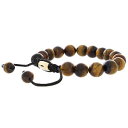 【送料無料】ブレスレット アクセサリ— タイガーアイビーズスペーサタイプルブレスレットreal tigers eye bead pull tied shamballa bracelet with 18k plated metal spacer