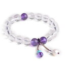 【送料無料】ブレスレット アクセサリ— イーストクリスタルラウンドビーズブレスレット10mm natural east sea white transparent crystal round beads bracelet aaa