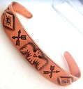 【送料無料】ブレスレット アクセサリ— カフブレスレットウィーラーcopper cuff bracelet wheeler manufacturing healing arthritis folklore cb 023(4)