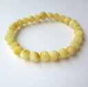 【送料無料】ブレスレット アクセサリ- バルトブレスレット65natural rounded unpolished baltic amber elastic stretch bracelet 65