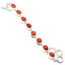 【送料無料】ブレスレット アクセサリ— red carnelian cabochon 22 gm gemstone jewelry bracelet...