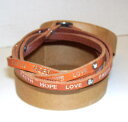 【送料無料】ブレスレット アクセサリ- ラップブレスレット free people leather boho wrap bracelet faith hope love w crystals boxed