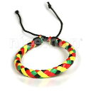 【送料無料】ブレスレット アクセサリ— ヒッピーハワイレゲエマーリーrasta pelle bracciale da polso hippy polsino love hawaii surfista reggae marley