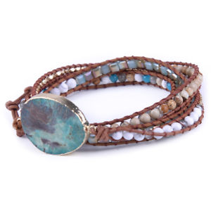 yzuXbg@ANZT?@{w~AU[bvuXbgbohemian leather unique natural stones gilded charm 5 strands wrap bracelets