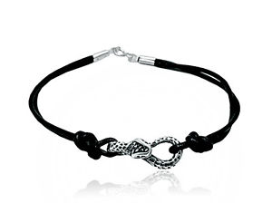 yzuXbg@ANZT?@\bhVo[uXbgwr925 solid silver bracelet natural leather snake b000139 empress