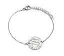 yzuXbg@ANZT?@_bc3323f`F[bc3323ffine chain bracelet silver steel with medal charm fish sig