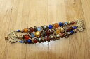 【送料無料】ブレスレット アクセサリ- パールガラスプラスチックマルチカラーファンシーブレスレットfancy bracelet in pearl glassmetalplastic multi colors