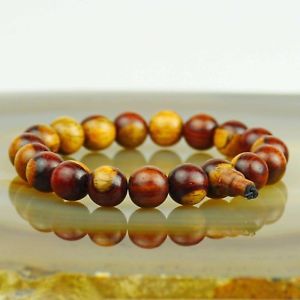 【送料無料】ブレスレット　アクセサリ—　フェイシアbracciale legno pregiato sfere 10 mm venature fascia braccio palla tondo