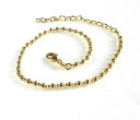 yzuXbg@ANZT?@t@bVr[YAWX^uuXbgkS[hbLfashion women girl 166 cm bead adjustable bracelet anklet 14k gold plated