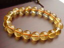 【送料無料】ブレスレット アクセサリ— シトリンラウンドビーズブレスレット genuine natural yellow citrine quartz crystal round beads bracelet 10 mm(4)