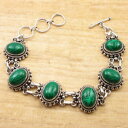 yzuXbg@ANZT?@}JCguXbgC`uh925 silver plated green malachite inexpensive bracelet 89 inch brand