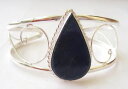 【送料無料】ブレスレット　アクセサリ—　925スターリングカフスブレスレットadjustable01handmade 925 sterling silver gemstone cuff bracelet lapis lazuli adjustable 01