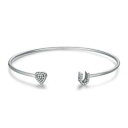 【送料無料】ブレスレット アクセサリ- シンボルスターリングシルバーブレスレットi love you symbol heart 100 925 sterling silver bracelet b01