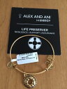 ブレスレット　アクセサリ—　アレックスラファエリアンゴールドブレスレットauthentic alex and ani life preserver charm rafaelian gold bracelet nwt