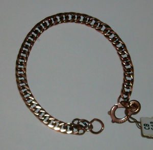 yzuXbg@ANZT?@womens7 12j[womens solid copper fine curb chain bracelet 7 12