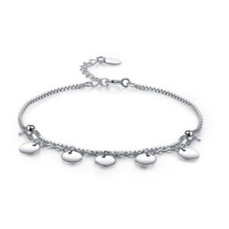 【送料無料】ブレスレット　アクセサリ—　スターリングシルバーブレスレットサークルファッション925 sterling silver bracelet dangle circle fashion bridesmaid wedding ufb8021