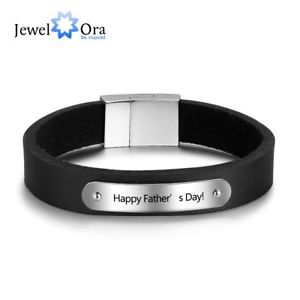 【送料無料】ブレスレット　アクセサリ—　パーソナライズメッセージレザーブレスレットpersonalised engraved secret message leather bracelets gifts for men