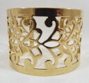 【送料無料】ブレスレット アクセサリ— ゴールドトーンワイドカフブレスレットロングワイドgold tone scrollwork cutout wide cuff bracelet 6 long 1 34 wide