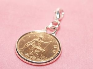 【送料無料】ブレスレット アクセサリ— コインブレスレットプレゼントハングアップ1918 100t birthday farthing coin b...
