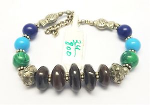 【送料無料】ブレスレット　アクセサリ—　オニキスマラカイトアンティークジュエリーブレスレットbrilliant quality onyx,malachite gemstone antique jewelry bracelet 78