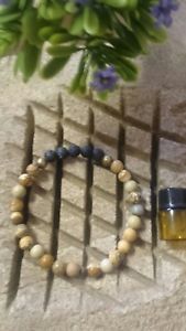 【送料無料】ブレスレット　アクセサリ—　ブラウンディフューザーブレスレットサンプルオイルau made natural brown amp; lava diffuser bracelet sample doterra oil freepost