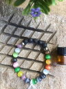 【送料無料】ブレスレット アクセサリ— ミックスディフューザーブレスレットサンプルラベンダーau made mixed cats eye amp; ...