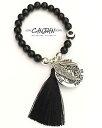 【送料無料】ブレスレット アクセサリ— セントクリストファーコインオニキスブレスレットsaint christopher coin evil eye with angel wing feather charms onyx bracelet(4)