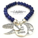 yzuXbg@ANZT?@uXbgCulive your dream believe angel feather wing tree of life charms bracelet