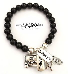 ̵ۥ֥쥹åȡ—֥쥹åȥСteacher 1 bracelet clover inspire thank you...