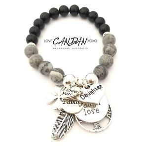 【送料無料】ブレスレット アクセサリ— i love you daughter friendship charm keepsakes family ...