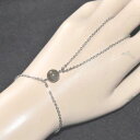 【送料無料】ブレスレット アクセサリ— ブレスレットステンレススチールリングhand chain bracelet stainless steel ring labradorite gem(4)