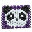 【送料無料】ブレスレット アクセサリ- パンダカフpanda purple kandi cuff