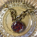 【送料無料】ブレスレット アクセサリ— ファンラウンドカボションブレスレット multicolored glitter fanatic round ...
