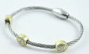 【送料無料】ブレスレット アクセサリ— ビンテージケーブルワイヤーブレスレットマイクロvintage silver plated cable wir...