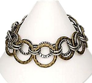 hokushin㤨̵֡ۥ֥쥹åȡ?֥쥹åhammered bracelet mixed metal steampunk industrial art jewelryפβǤʤ17,980ߤˤʤޤ