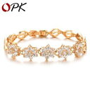 yzuXbg@ANZT?@}`bNaaaWRNX}Xromantic flower design gold aaa cubic zircon bracelets xmas gifts for her woman