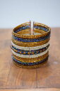 【送料無料】ブレスレット アクセサリ— ブレスレットブロンズカフスbracelet beaded bronze iridescent cuff(4)