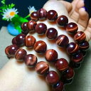 【送料無料】ブレスレット　アクセサリ—　レッドタイガーアイラウンドビーズブレスレットnatural red tigers eye gemstone round beads bracelet aaa 12mm 2