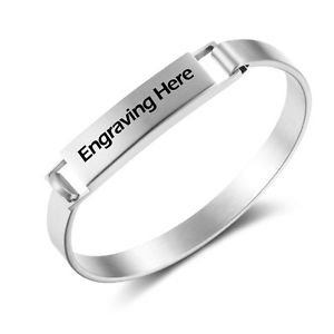 【送料無料】ブレスレット アクセサリ— ブレスレットステンレススチールブレスレットpersonalized engraving bracelet s...