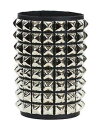 【送料無料】ブレスレット アクセサリ- ピラミッドスタッドレザーブレスレットパンクスラッシュメタルショート8 row pyramid stud leather bracelet punk goth thrash metal short gauntlet bracer