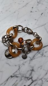 ブレスレット　アクセサリ—　ブレスレットボックスタグイタリアcoccinelle charm bracelet, silver plated, with box no tag, italy