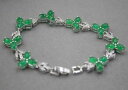 【送料無料】ブレスレット アクセサリ- グリーンヒータービーズリンクブレスレットインチsummer gift green heating jade bead flower with aolly link bracelet 748 inch