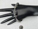 【送料無料】ブレスレット　アクセサリ—　ブライトンブレスレットbeautiful brighton silver and smoky crystals bracelet adjustable length