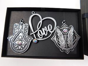 【送料無料】ブレスレット アクセサリ— アレックスホリデーオーナメントセットラファエリアンシルバーauthentic alex and ani holiday ornament set of 3 rafaelian silver