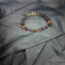【送料無料】ブレスレット アクセサリ— ビーズクリアビーズブレスレットbracelet with 4 beads handpainted with flowers, other beads clear(4)