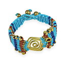 yzuXbg@ANZT?@}NA[fRnhChuXbgblue macrame art deco brass handmade bracelet