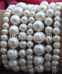 ブレスレット　アクセサリ—　ホワイトアコヤブレスレット8 7 strands 610mm white akoya cultured pearl bracelet