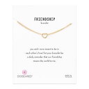 【送料無料】ブレスレット　アクセサリ—　オープンハートチェーンゴールドローブレスレットdogeared friendship small open heart chain gold dipped boxed bracelet