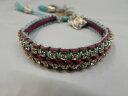 【送料無料】ブレスレット アクセサリ- rose gonzales woven bracelet rb16 logan purple aquarose gonzales woven bracelet rb16 logan purple aqua