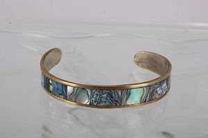 yzuXbg@ANZT?@ArJtuXbgt@bVgoldtone abalone inlaid stones cuff bracelet fashion 2872b